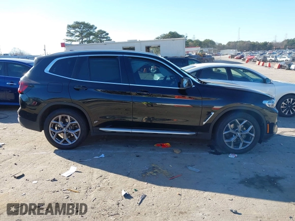 2024 BMW X3 sDrive30i with VIN WBX47DP08RN262166, listed as a IAAI auction lot 41195948 with Not Provided miles and . Bid and sale history available at DreamBid. Image 13.