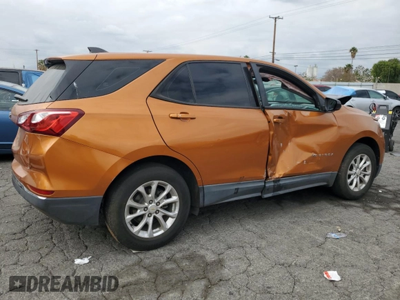 2018 Chevrolet Equinox LS with VIN 2GNAXHEV2J6118716, listed as a Copart auction lot 53516395 with 60,050 mi miles and Salvage Title. Bid and sale history available at DreamBid. Image 3.