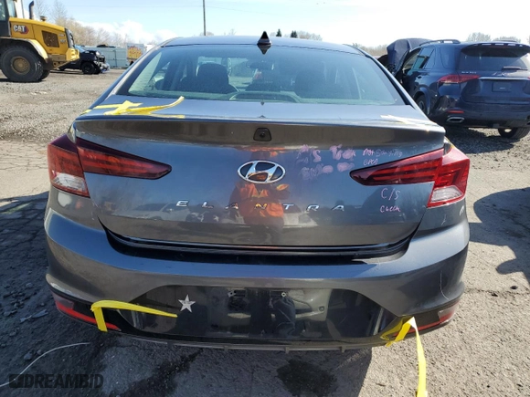 2020 Hyundai Elantra Value Edition with VIN 5NPD84LF9LH550628, listed as a Copart auction lot 47468145 with 59,011 mi miles and Clean Title. Bid and sale history available at carsss.com. Image 6.
