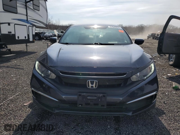 2020 Honda Civic LX with VIN 2HGFC2F6XLH526078, listed as a Copart auction lot 47649975 with 76,364 mi miles and Salvage Title. Bid and sale history available at DreamBid. Image 5.