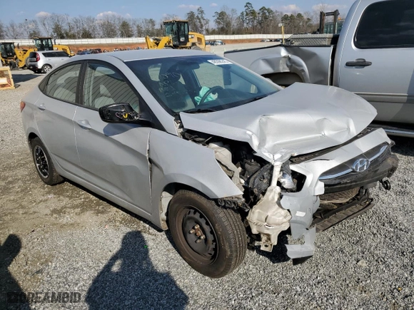 2015 Hyundai Accent GLS with VIN KMHCT4AE1FU914535, listed as a Copart auction lot 48398245 with 165,205 mi miles and Salvage Title. Bid and sale history available at carsss.com. Image 4.