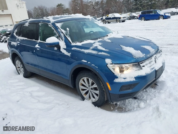 2019 Volkswagen Tiguan S with VIN 3VV0B7AX0KM140226, listed as a IAAI auction lot 41436173 with 88,260 mi miles. Bid and sale history available at carsss.com. Image 1.