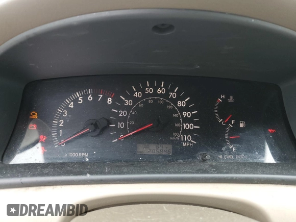 2008 Toyota Corolla CE with VIN 1NXBR32E98Z960779, listed as a Copart auction lot 56126505 with 205,846 mi miles and Clean Title. Bid and sale history available at DreamBid. Image 9.