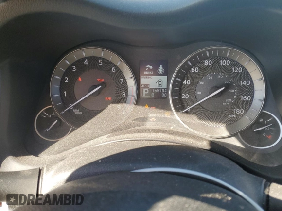 2012 Infiniti M37 with VIN JN1BY1AP4CM331988, listed as a Copart auction lot 80298104 with 165,704 mi miles and Salvage Title. Bid and sale history available at carsss.com. Image 9.