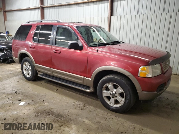 2003 Ford Explorer Eddie Bauer with VIN 1FMDU74W63UA93760, listed as a Copart auction lot 46140945 with 136,165 mi miles and Salvage title. Bid and sale history available at DreamBid. Image 4.