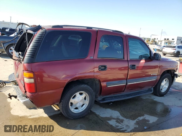 2002 Chevrolet Tahoe LS with VIN 1GNEC13V32R280495, listed as a Copart auction lot 88474735 with 294,969 mi miles and Salvage Title. Bid and sale history available at carsss.com. Image 3.
