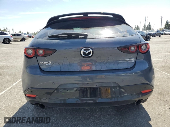 2023 Mazda Mazda3 Hatchback 2.5 Turbo Premium Plus with VIN JM1BPBNY4P1613757, listed as a Copart auction lot 50566655 with 21,829 mi miles and Salvage Title. Bid and sale history available at carsss.com. Image 6.