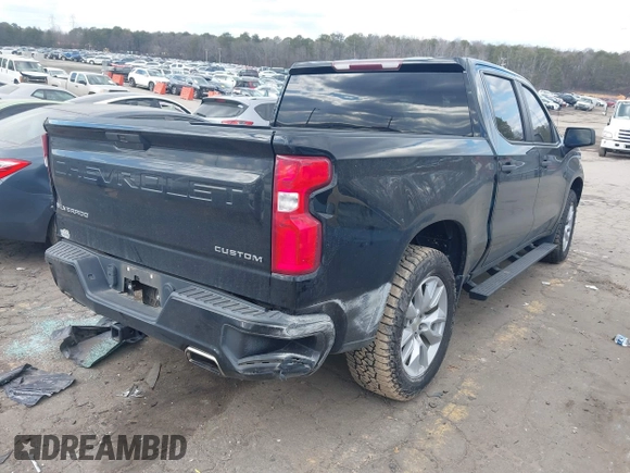 2020 Chevrolet Silverado 1500 Custom with VIN 3GCPWBEF7LG150337, listed as a IAAI auction lot 41424254 with 86,483 mi miles. Bid and sale history available at carsss.com. Image 4.