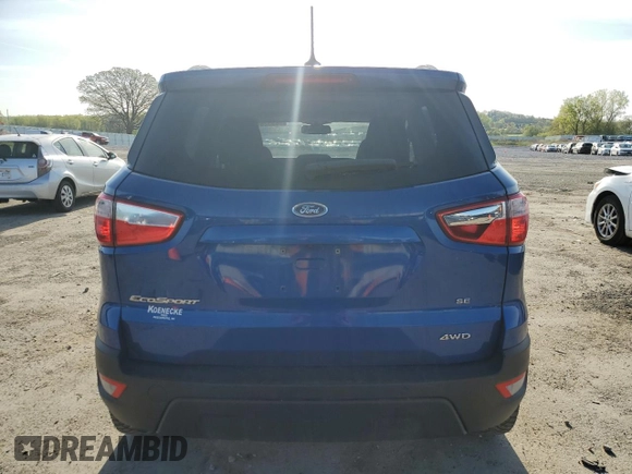 2018 Ford EcoSport SE z VIN MAJ6P1UL6JC171082, wystawiony jako Copart lot #56352645 z przebiegiem 86 094 mil mil oraz Czysty tytuł • Clean title. Historia ofert i sprzedaży dostępna na DreamBid. Obrazek 6.