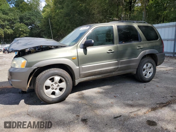2002 Mazda Tribute LX with VIN 4F2YU09122KM55085, listed as a Copart auction lot 71604184 with 185,158 mi miles and Salvage Title. Bid and sale history available at DreamBid. Image 1.