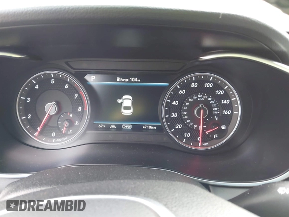 2021 Genesis G70 2.0T with VIN KMTG64LA9MU073635, listed as a IAAI auction lot 41829019 with 47,186 mi miles and . Bid and sale history available at DreamBid. Image 7.