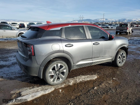 2025 Nissan Kicks SV with VIN 3N8AP6CB6SL321373, listed as a Copart auction lot 43835665 with 5,950 mi miles and Salvage Title. Bid and sale history available at carsss.com. Image 3.