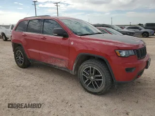 2018 Jeep Grand Cherokee Trailhawk with VIN 1C4RJFLGXJC477597, listed as a Copart auction lot 56338075 with 91,443 mi miles and Salvage title. Bid and sale history available at DreamBid. Image 4.