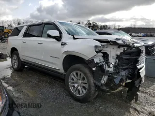 2022 GMC Yukon XL Denali with VIN 1GKS1JKL6NR152312, listed as a Copart auction lot 47548525 with 18,895 mi miles and Salvage Title. Bid and sale history available at DreamBid. Image 4.