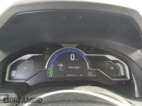 2019 Honda Clarity Plug-In Hybrid with VIN JHMZC5F19KC000252, listed as a Copart auction lot 77930244 with 68,512 mi miles and Salvage Title. Bid and sale history available at carsss.com. Image 9.