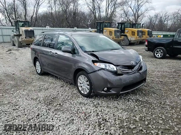 2015 Toyota Sienna Ltd with VIN 5TDDK3DC3FS127574, listed as a Copart auction lot 52703385 with 143,544 mi miles and Clean Title. Bid and sale history available at carsss.com. Image 14.