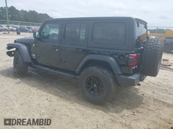 2020 Jeep Wrangler Unlimited Willys with VIN 1C4HJXDN5LW327476, listed as a IAAI auction lot 42128406 with 43,885 mi miles and . Bid and sale history available at DreamBid. Image 3.