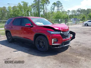 2022 Chevrolet Traverse LT Cloth with VIN 1GNERGKW7NJ154137, listed as a IAAI auction lot 42181210 with 30,650 mi miles and . Bid and sale history available at DreamBid. Image 1.