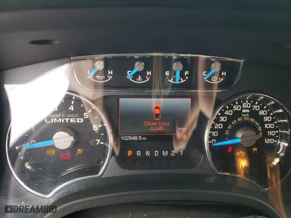 2013 Ford F-150 XL with VIN 1FTFW1ET3DFC87757, listed as a Copart auction lot 84429344 with 102,948 mi miles and Salvage Title. Bid and sale history available at carsss.com. Image 9.