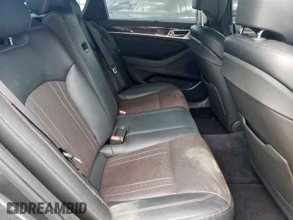 2018 Genesis G80 Sport with VIN KMHGN4JB0JU255874, listed as a Copart auction lot 54160365 with 97,440 mi miles and Salvage title. Bid and sale history available at DreamBid. Image 10.