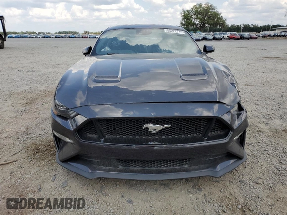 2022 Ford Mustang GT with VIN 1FA6P8CF0N5122488, listed as a Copart auction lot 55222715 with 11,764 mi miles and Salvage title. Bid and sale history available at DreamBid. Image 5.