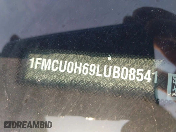 2020 Ford Escape SEL с VIN 1FMCU0H69LUB08541, выставлен на аукционе IAAI как лот 42476865 с пробегом 82 059 миль миль и . История ставок и продаж доступна на DreamBid. Изображение 9.