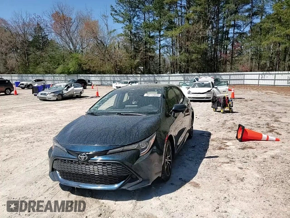 2019 Toyota Corolla Hatchback SE with VIN JTNK4RBE0K3016528, listed as a Copart auction lot 50712035 with 100,181 mi miles and Salvage Title. Bid and sale history available at carsss.com. Image 10.