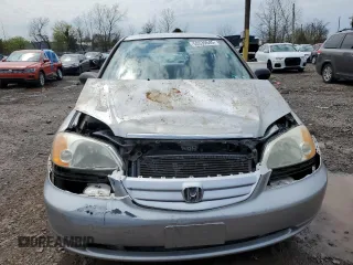 2002 Honda Civic LX with VIN 2HGES16532H577033, listed as a Copart auction lot 52639645 with 105,095 mi miles and Salvage Title. Bid and sale history available at DreamBid. Image 5.
