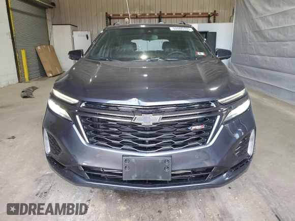 2023 Chevrolet Equinox RS with VIN 3GNAXWEG2PS109062, listed as a Copart auction lot 52000405 with 20,879 mi miles and Salvage title. Bid and sale history available at DreamBid. Image 5.