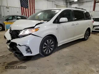 2019 Toyota Sienna XLE with VIN 5TDDZ3DC6KS219610, listed as a Copart auction lot 43941775 with 48,927 mi miles and Salvage Title. Bid and sale history available at carsss.com. Image 1.