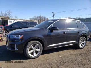 2020 Audi Q7 Premium with VIN WA1AXAF79LD000693, listed as a Copart auction lot 52696995 with 46,631 mi miles and Salvage Title. Bid and sale history available at carsss.com. Image 1.