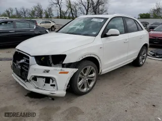 2018 Audi Q3 Premium with VIN WA1BCCFS8JR009188, listed as a Copart auction lot 51174845 with 55,446 mi miles and Salvage Title. Bid and sale history available at carsss.com. Image 1.