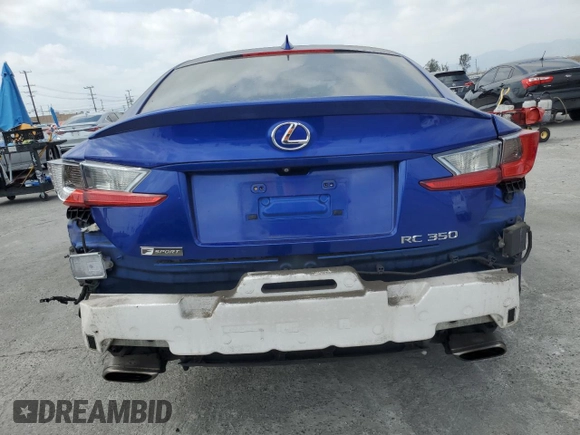 2015 Lexus RC 350 F Sport z VIN JTHHE5BCXF5002079, wystawiony jako Copart lot #54504315 z przebiegiem 98 218 mil mil oraz Szkoda całkowita • Salvage title. Historia ofert i sprzedaży dostępna na DreamBid. Obrazek 6.