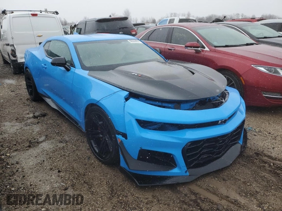 2022 Chevrolet Camaro ZL1 with VIN 1G1FJ1R69N0128290, listed as a Copart auction lot 86944954 with 6,478 mi miles and Salvage Title. Bid and sale history available at carsss.com. Image 4.