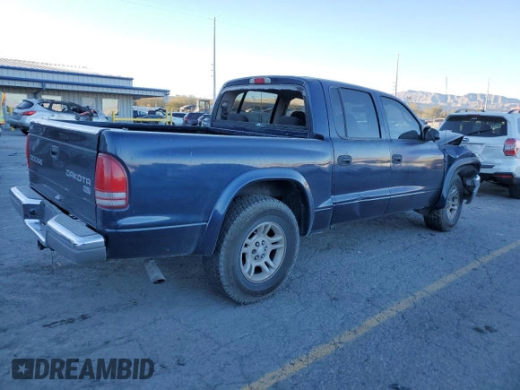 2003 Dodge Dakota SLT with VIN 1D7HL48N93S247579, listed as a Copart auction lot 41897335 with 0 mi miles and Salvage Title. Bid and sale history available at carsss.com. Image 3.