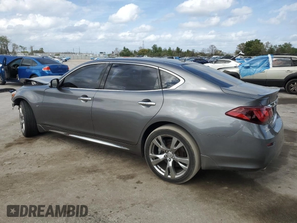 2015 Infiniti Q70 z VIN JN1BY1PR9FM831870, wystawiony jako Copart lot #46022015 z przebiegiem 144 553 mil mil oraz Szkoda całkowita • Salvage title. Historia ofert i sprzedaży dostępna na DreamBid. Obrazek 2.