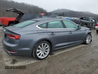 2018 Audi A5 Sportback Premium Plus with VIN WAUBNCF58JA103383, listed as a Copart auction lot 79073073 with 82,215 mi miles. Bid and sale history available at carsss.com. Image 3.