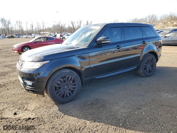2014 Land Rover Range Rover Sport V8 Dynamic with VIN SALWR2EF9EA300851, listed as a Copart auction lot 43057195 with 127,908 mi miles and Salvage Title. Bid and sale history available at carsss.com. Image 1.