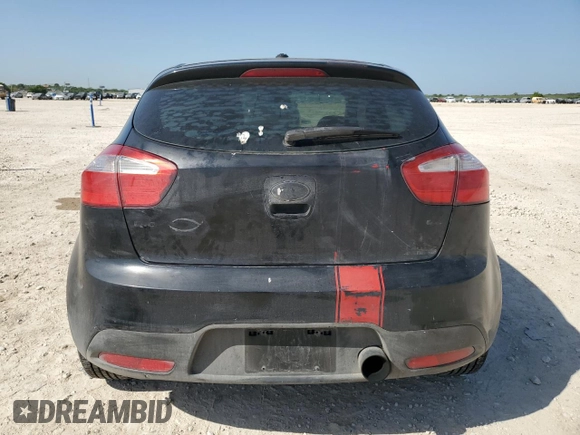 2013 Kia Rio LX with VIN KNADM5A36D6204815, listed as a Copart auction lot 52963475 with 96,880 mi miles and Clean Title. Bid and sale history available at carsss.com. Image 6.