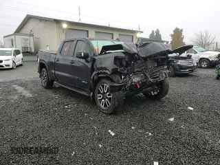 2021 GMC Sierra 1500 AT4 with VIN 1GTU9EET3MZ214568, listed as a Copart auction lot 83029864 with 0 mi miles and Salvage Title. Bid and sale history available at carsss.com. Image 10.