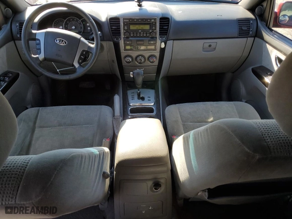 2008 Kia Sorento EX with VIN KNDJC736185845717, listed as a Copart auction lot 45554895 with 127,418 mi miles and Salvage Title. Bid and sale history available at carsss.com. Image 8.