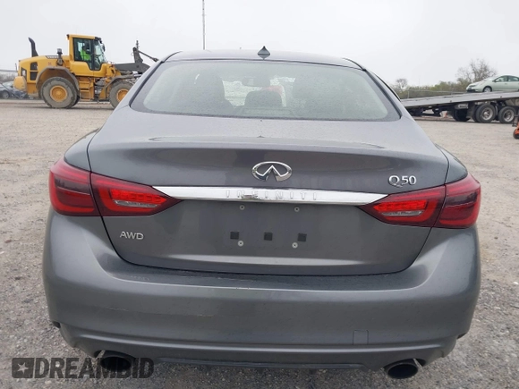 2018 Infiniti Q50 3.0t LUXE with VIN JN1EV7AR5JM441925, listed as a IAAI auction lot 41975558 with 139,243 mi miles. Bid and sale history available at carsss.com. Image 17.