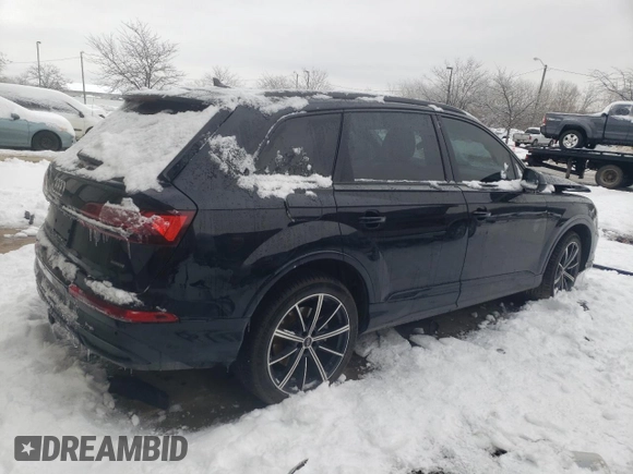 2023 Audi Q7 Premium Plus with VIN WA1LXBF72PD018828, listed as a Copart auction lot 88720635 with 30,606 mi miles and Salvage Title. Bid and sale history available at carsss.com. Image 3.