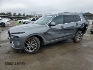 2023 BMW X7 xDrive40i with VIN 5UX23EM04P9R74544, listed as a Copart auction lot 46241555 with 74,022 mi miles and Salvage Title. Bid and sale history available at carsss.com. Image 1.