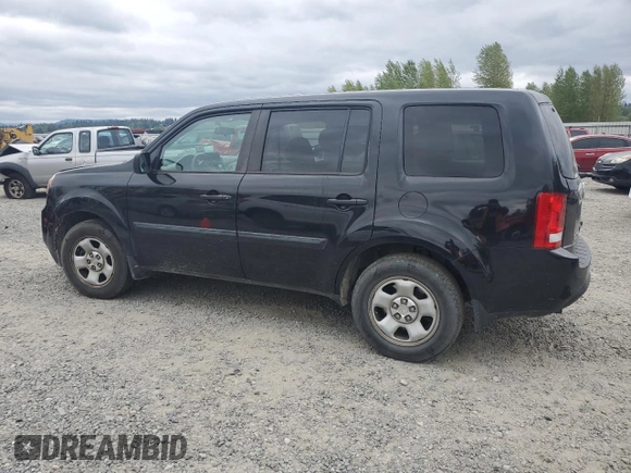 2014 Honda Pilot LX with VIN 5FNYF4H25EB030005, listed as a Copart auction lot 54799505 with 225,778 mi miles and Salvage Title. Bid and sale history available at DreamBid. Image 2.