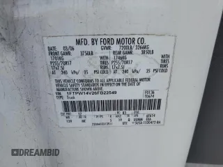 2006 Ford F-150 XL with VIN 1FTPW14V26FB22549, listed as a Copart auction lot 77651524 with 171,264 mi miles and Salvage Title. Bid and sale history available at carsss.com. Image 12.