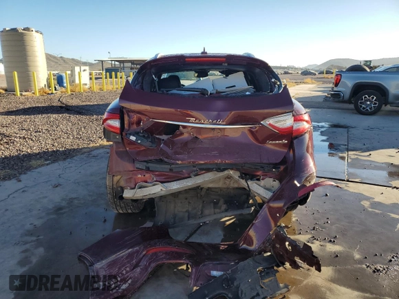 2017 Maserati Levante S with VIN ZN661YUS0HX246145, listed as a Copart auction lot 78274704 with 72,655 mi miles and Salvage title. Bid and sale history available at DreamBid. Image 6.