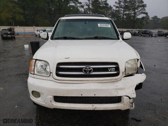 2004 Toyota Sequoia Limited with VIN 5TDZT38A84S211091, listed as a Copart auction lot 86263004 with 291,313 mi miles and Salvage Title. Bid and sale history available at carsss.com. Image 5.