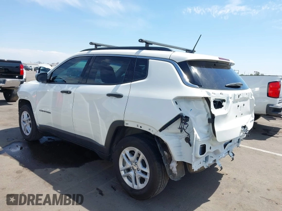 2020 Jeep Compass Sport with VIN 3C4NJCAB5LT253133, listed as a IAAI auction lot 42181816 with 76,255 mi miles and . Bid and sale history available at DreamBid. Image 3.