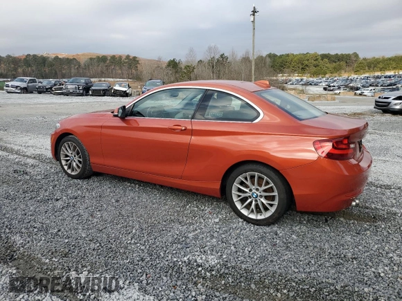 2015 BMW 2 Series 228i with VIN WBA1F5C57FV256605, listed as a Copart auction lot 44192755 with 155,473 mi miles and Clean Title. Bid and sale history available at carsss.com. Image 2.